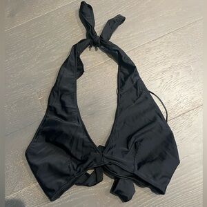 Super cute black halter crop top